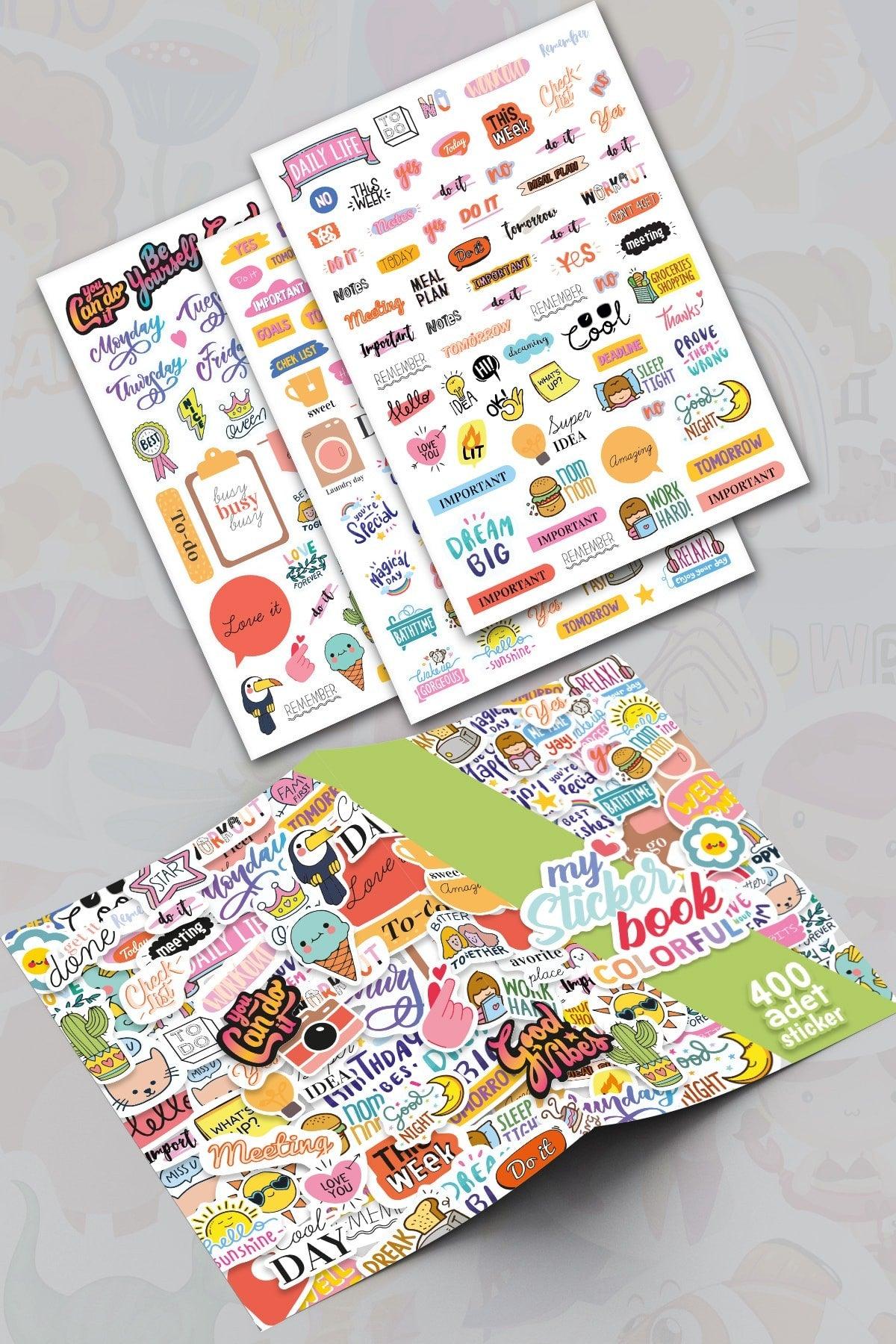Colorful Sticker Book-400 Pieces Sticker Book
