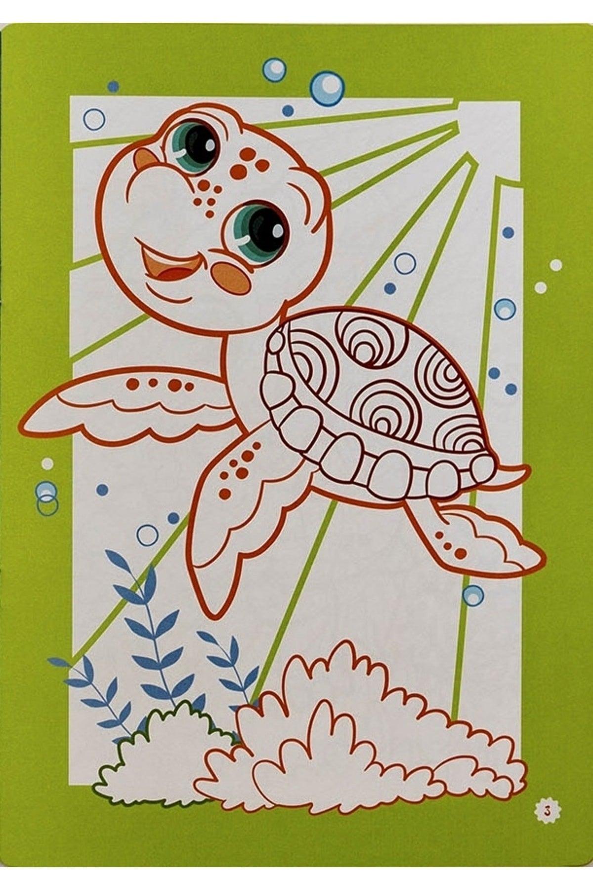 Coloring Book Fun Sea Animals - Swordslife