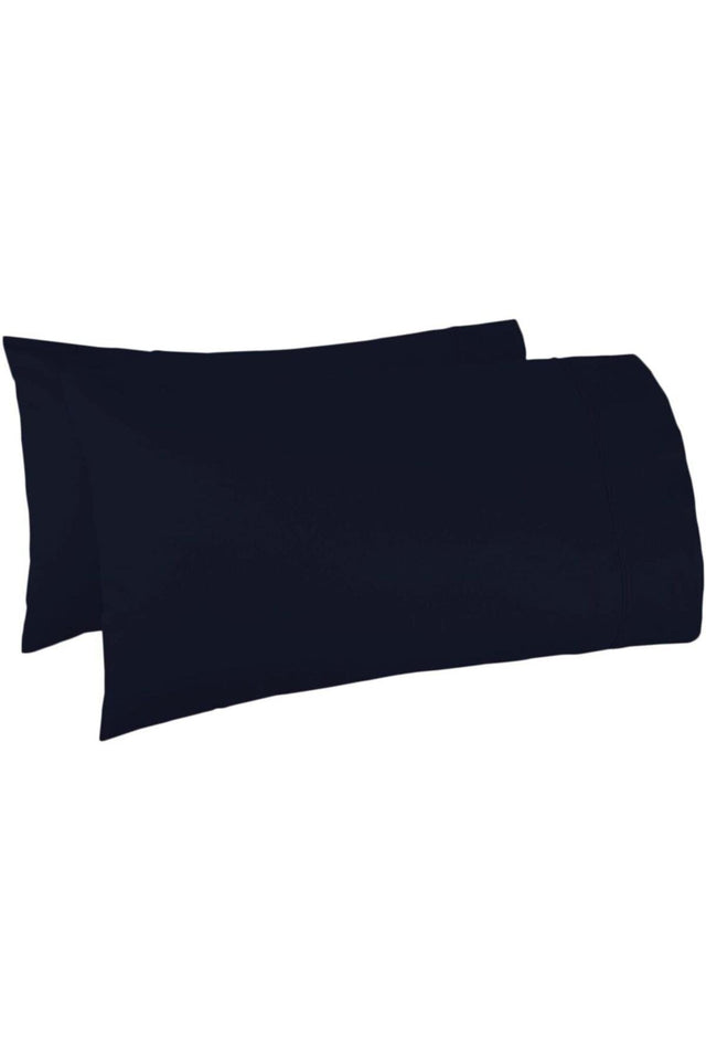 Comfort Navy Blue Pillow Cover Set of 2 Cotton