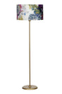 Conic Tumbled Metal Flat Floor Lamp - Rose Pattern - Swordslife