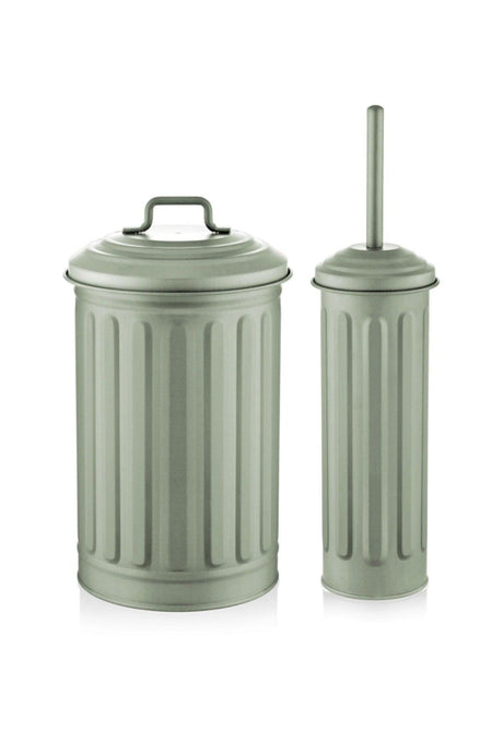 Trash Can Toilet Brush Set - Green - Swordslife