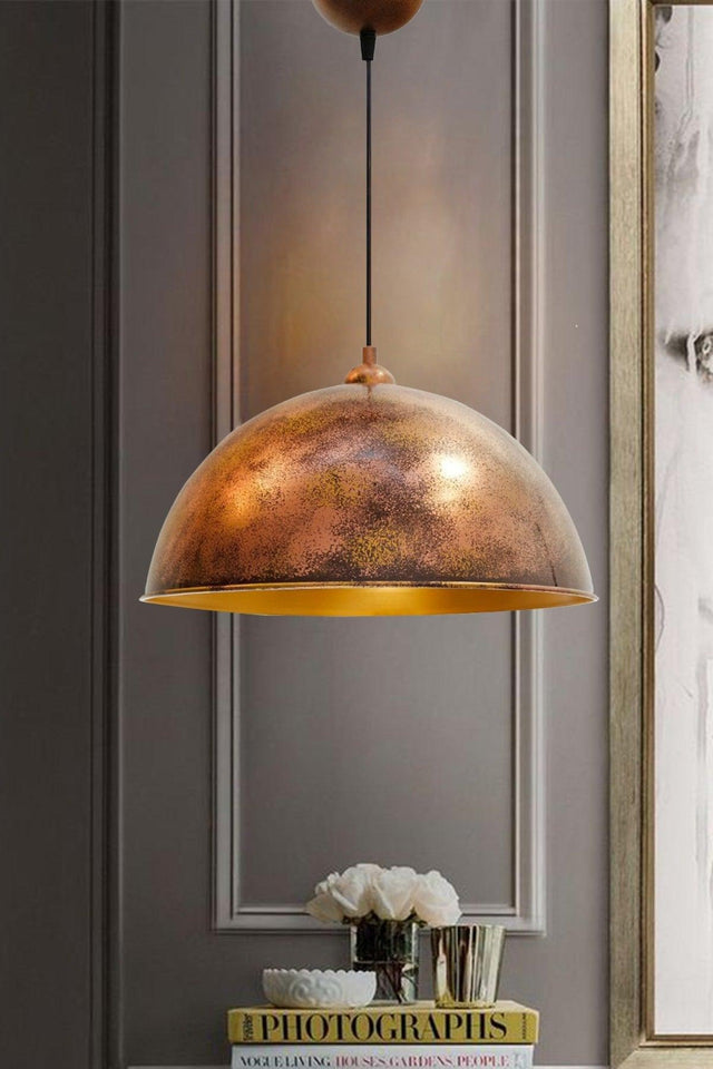 Copper Color Linate Chandelier With Pendant Lamp Retro Restaurant Dining Meeting Room Desktop Patisserie Bar - Swordslife