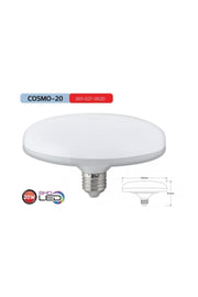Cosmo-20 Ufo 20 Watt Led Bulb E-27 Lampholder White