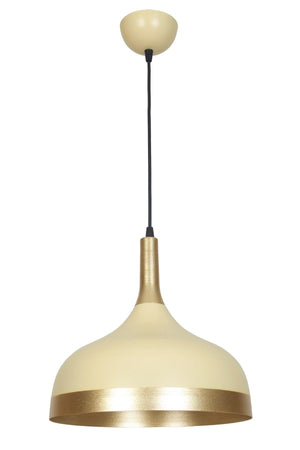 Cosmos Special Design Sport Modern Cream Color Gold Detailed Metal Cafe-kitchen Single Pendant Lamp Chandelier - Swordslife
