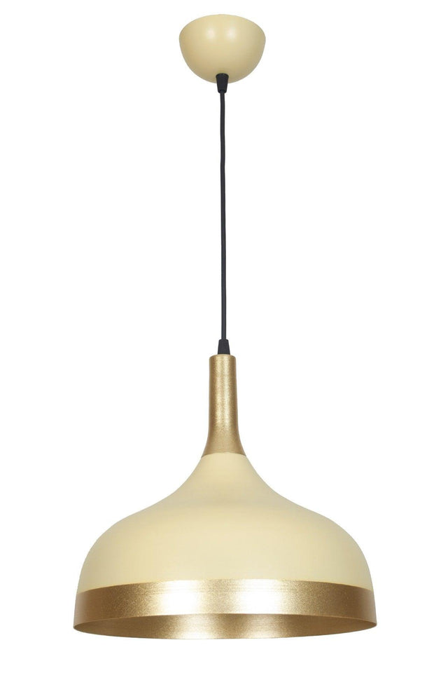 Cosmos Special Design Sport Modern Cream Color Gold Detailed Metal Cafe-kitchen Single Pendant Lamp Chandelier - Swordslife