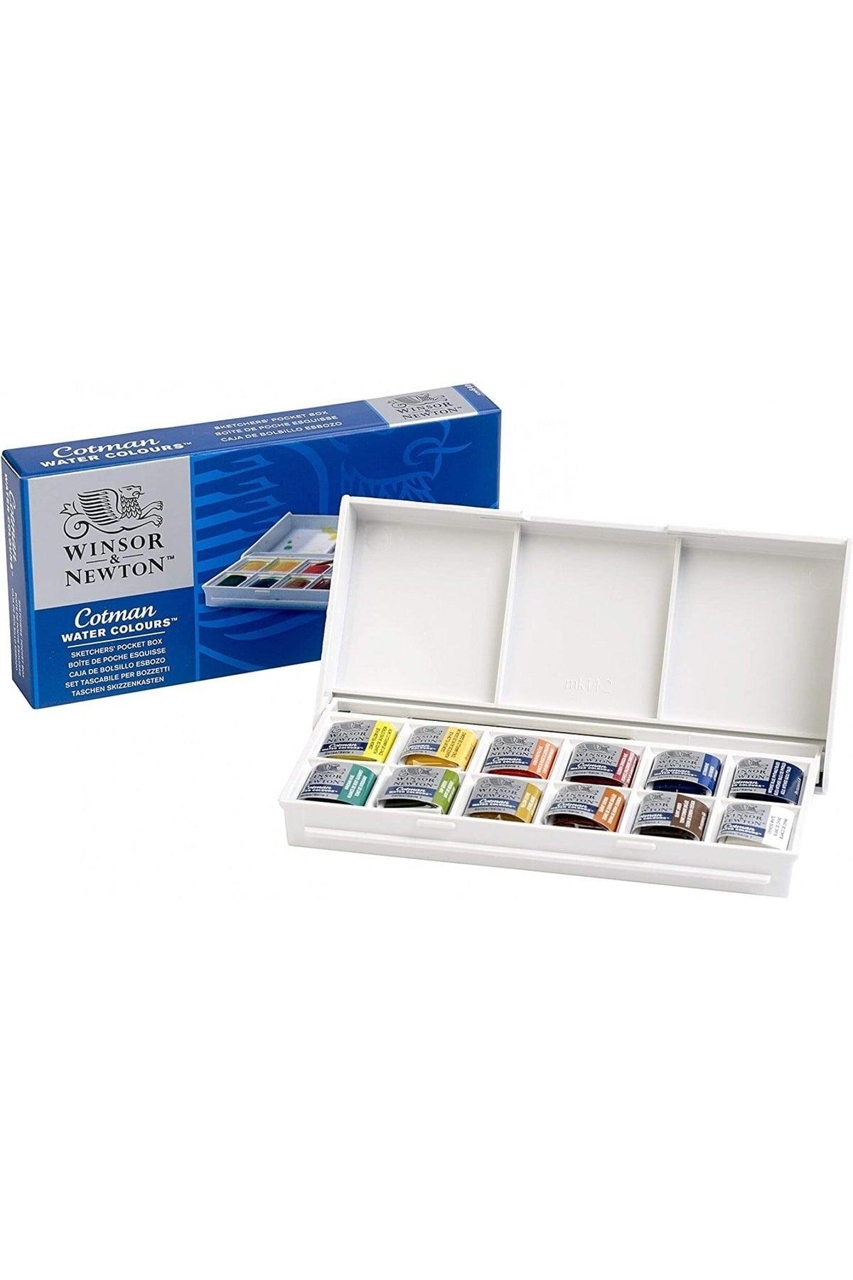 Cotman 12 Color Pocket Type Half Size Tablet Juicy
