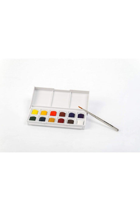 Cotman 12 Color Pocket Type Half Size Tablet Juicy
