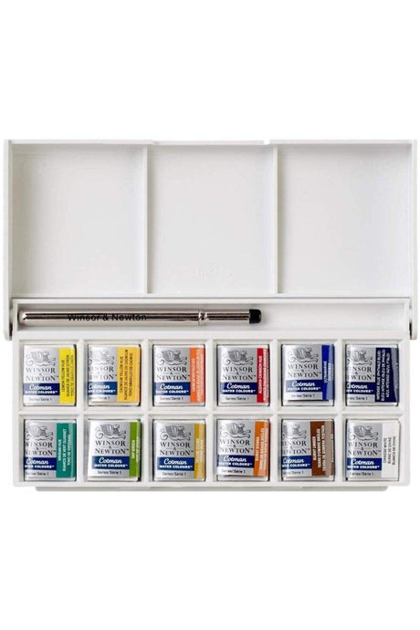 Cotman 12 Color Pocket Type Half Size Tablet Juicy