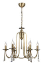 Countess 6 Tumbled Chandelier 6xe14 - Swordslife