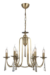 Countess 6 Tumbled Chandelier 6xe14 - Swordslife