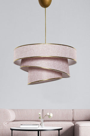 Couper Pendant Lamp Chandelier Powder Gold Mdrn-45 - Swordslife