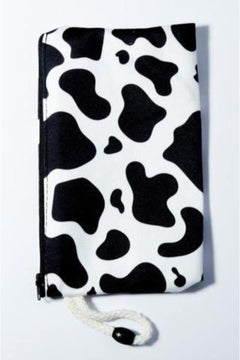Cow Print Pen Holder Organizer Wallet for Desk Supplies
