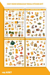 Cozy Mode Autumn Hygge Sticker Set Agenda
