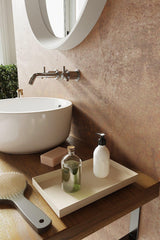 Cream Color Rectangle Skin Jewelry Makeup Kitchen Bathroom Organizer Organizer - Swordslife