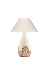 Cream Wavy Ceramic Lampshade - Swordslife