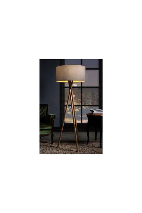 Croos Leg Tripod Wooden Floor Lamp - Swordslife