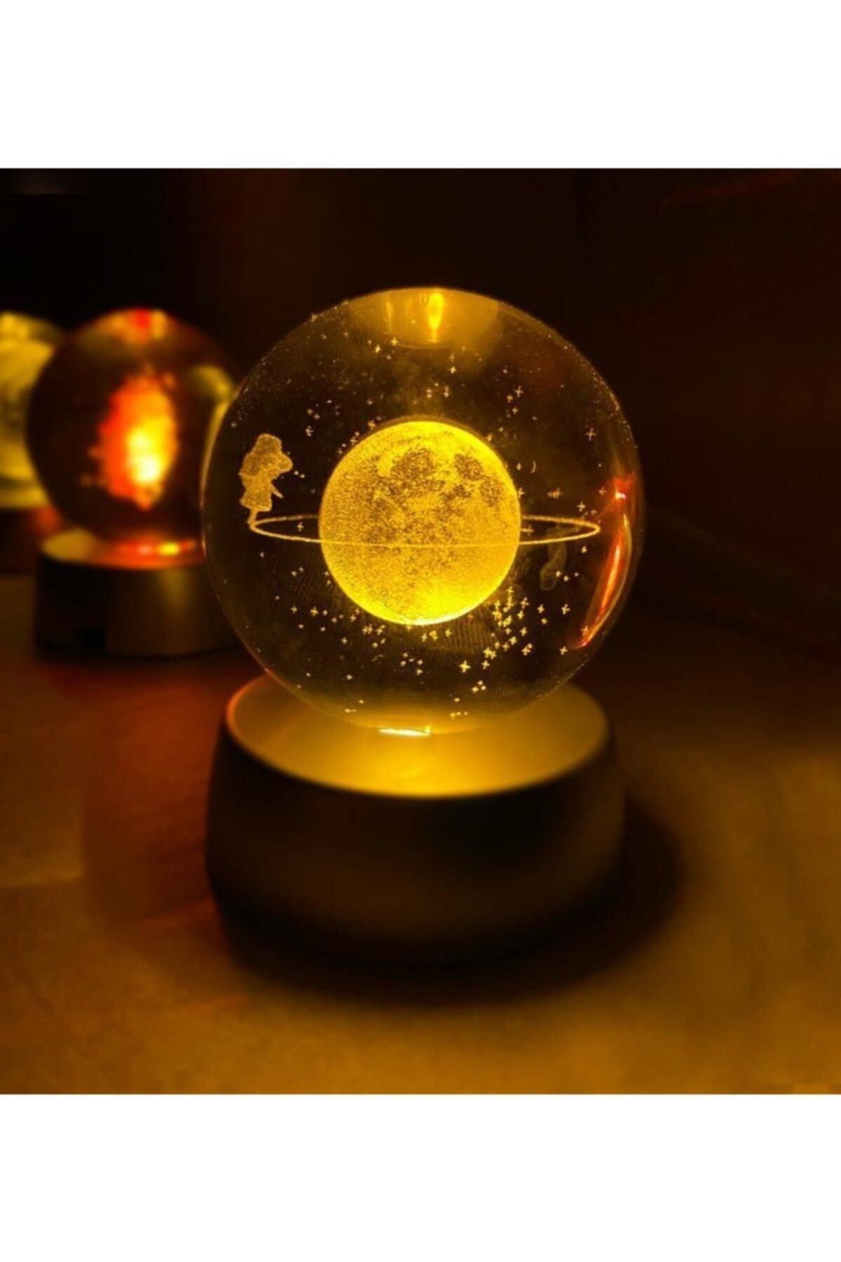 Crystal Glass Sphere With Led Light Color Changing