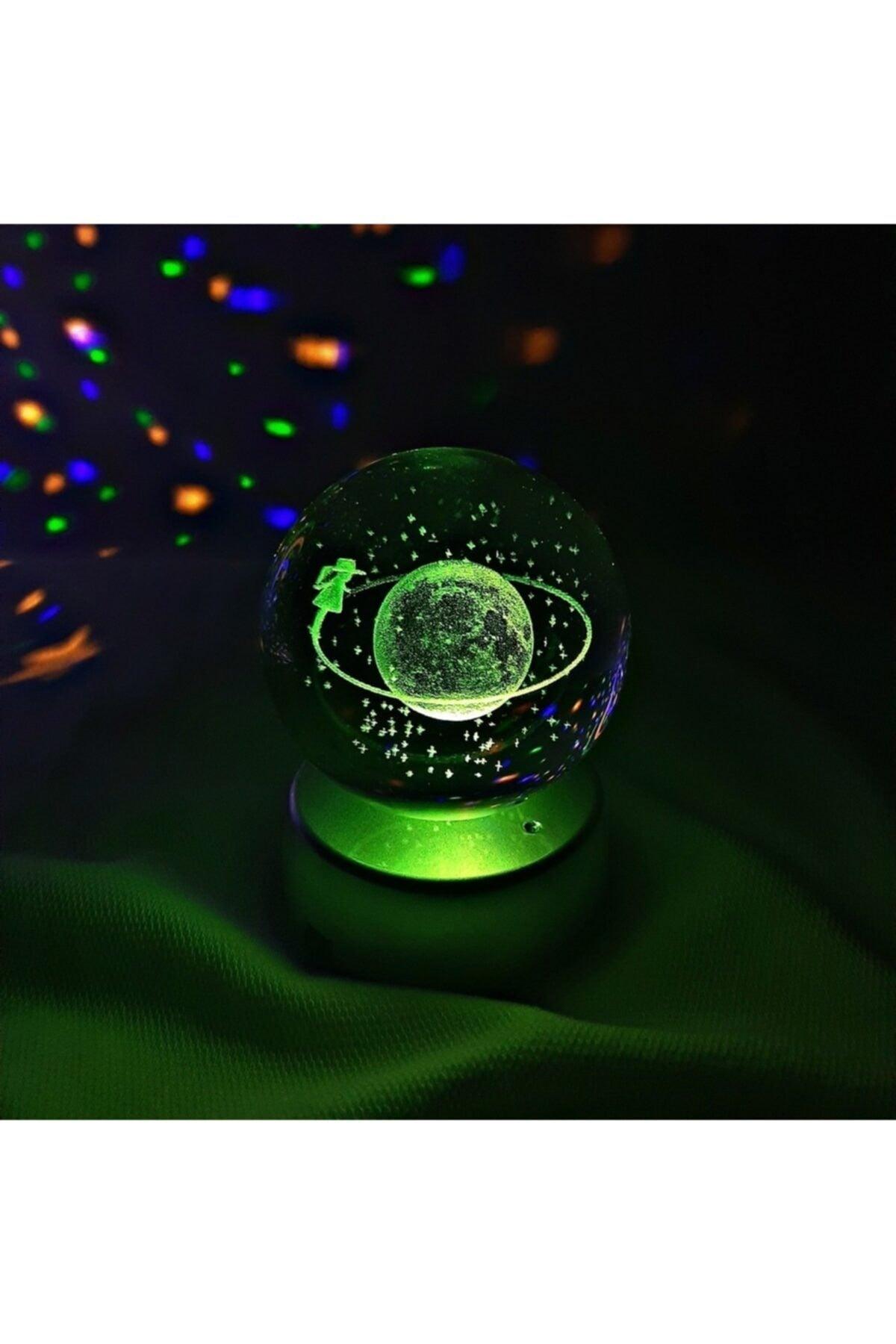 Crystal Glass Sphere With Led Light Color Changing