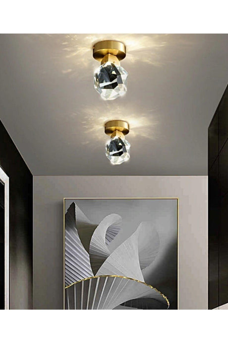 Crystal Stone Ceiling Zero Daylight Diamond Chandelier - Swordslife