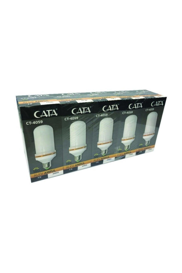 Ct-4059 4w Flame Led Bulb Amber Color 5 Pcs