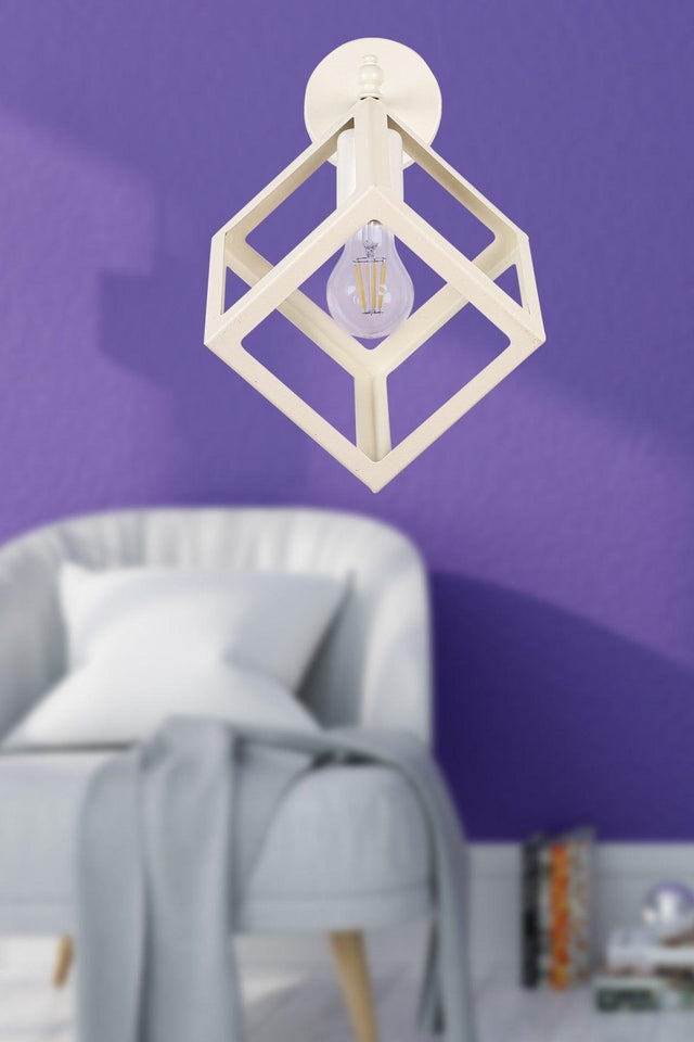 Cube Sconce White - Swordslife