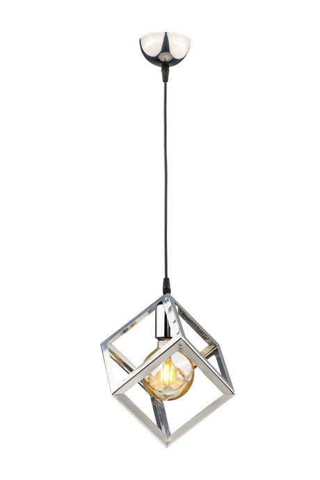 Cube Single Chandelier Chrome - Swordslife