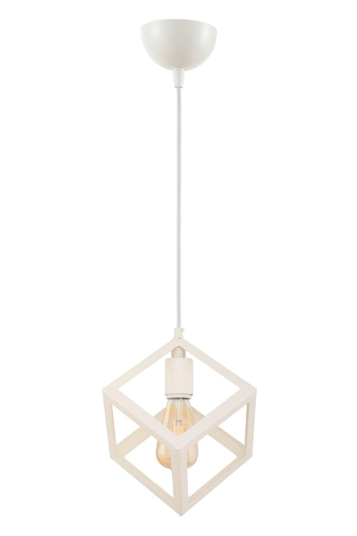 Cube Single White Chandelier - Swordslife