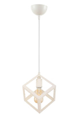 Cube Single White Chandelier - Swordslife