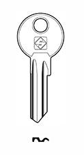 Cylinder key common - SILCA: BAB13 (Errebi: BAB4D) - Swordslife