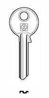Nickel‑Plated Cylinder Key – Model CE6