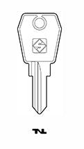 Cylinder key common - SILCA: EU5R (Errebi: EL3R) - Swordslife