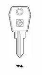 Cylinder key common - SILCA: EU5R (Errebi: EL3R) - Swordslife