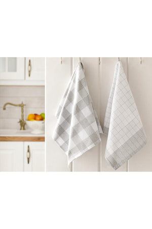 Crystal Cotton 2 Pack Drying Towel 40x60 Cm Gray - Swordslife