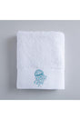 Darien Embroidered Face Towel 50x90 Cm White - Swordslife