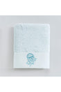 Darien Embroidered Face Towel 50x90 Cm Light Aqua - Swordslife