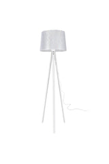 Deco Floor Lamp White Leg / Mesh White Hat - Swordslife