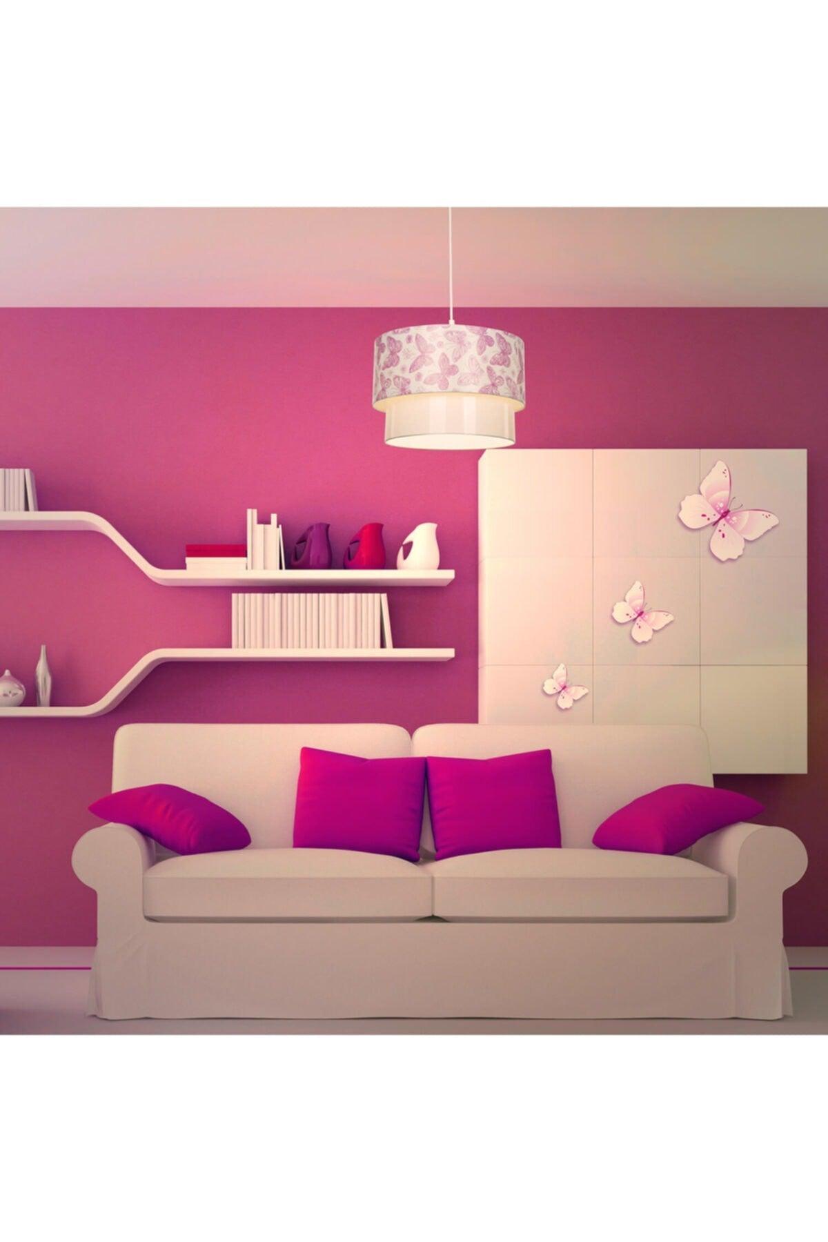 Deco Pendant Lamp Pink Butterfly - Swordslife