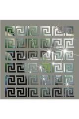 Decor Ornamental Labyrinth Border 60x Pieces 7x7 Plexi Decorative Silver Mirror Entrance Border - Swordslife