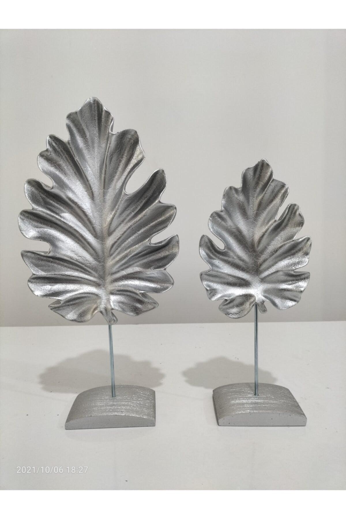 Decorative 2 Li Sycamore Leaf Silver