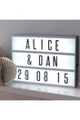 Decorative 94 Letter Led Illuminated Board Cinematic