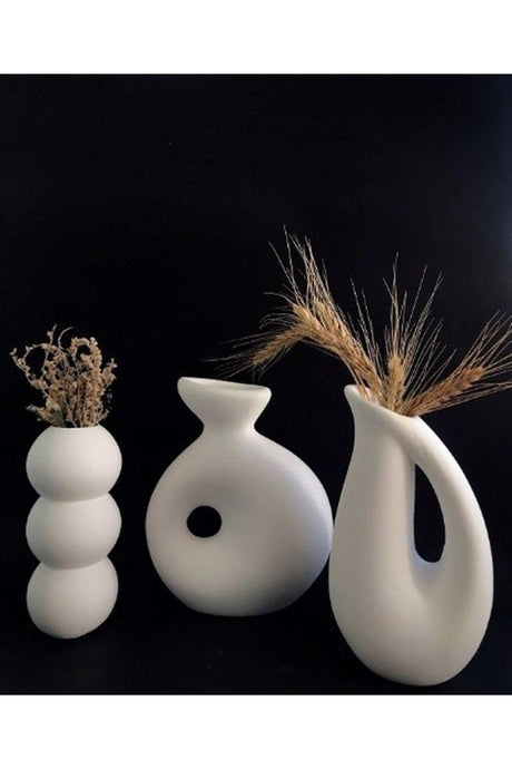 Decorative Almond , Bubble , Delta Vase Set of 3 - Swordslife