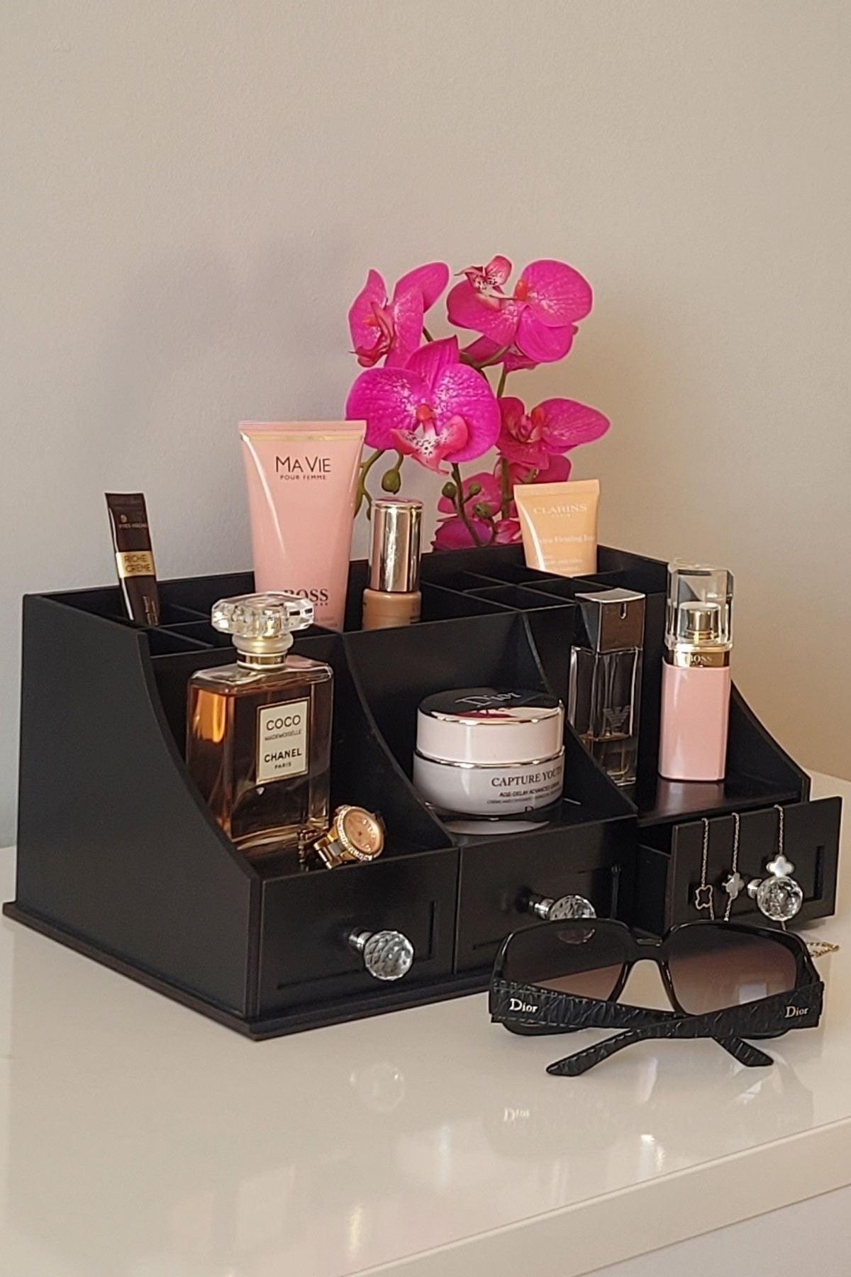 Decorative Cosmetic Makeup And Brush Organizer Organizer Jewelry Organizer - Swordslife