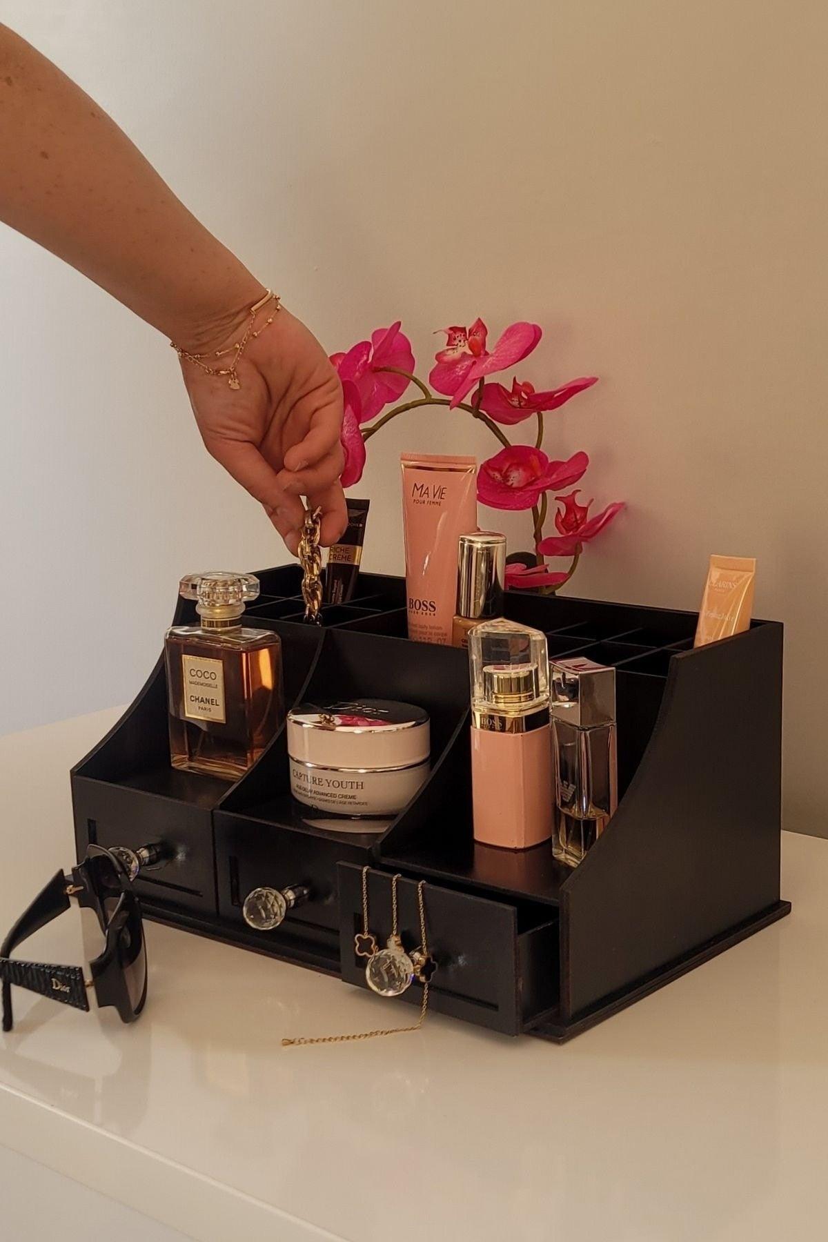 Decorative Cosmetic Makeup And Brush Organizer Organizer Jewelry Organizer - Swordslife