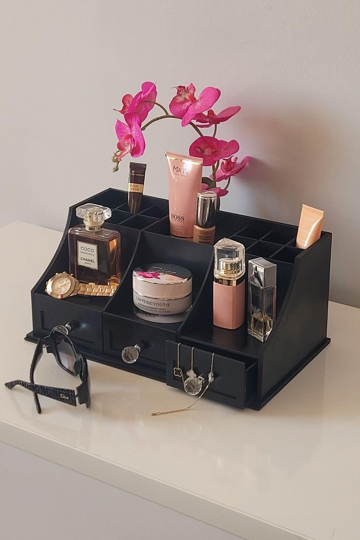 Decorative Cosmetic Makeup And Brush Organizer Organizer Jewelry Organizer - Swordslife