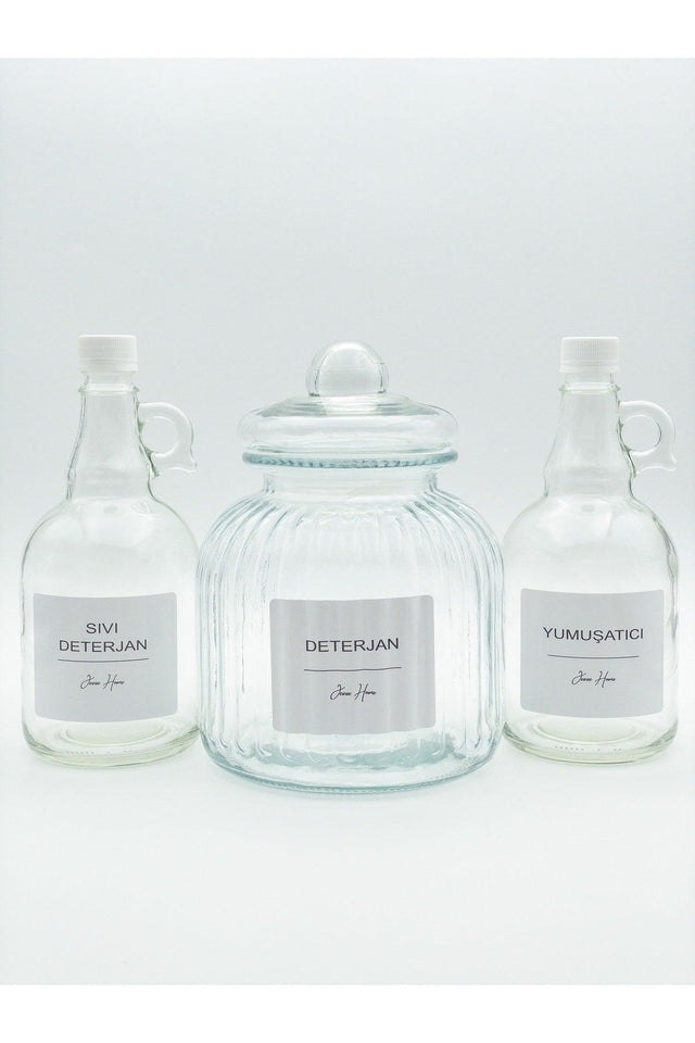 Decorative Glass Detergent Jar/Box