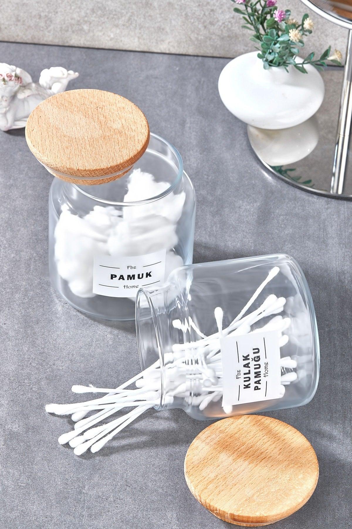 Decorative Glass Cotton and Cotton Liner Organizer 500ml - Swordslife