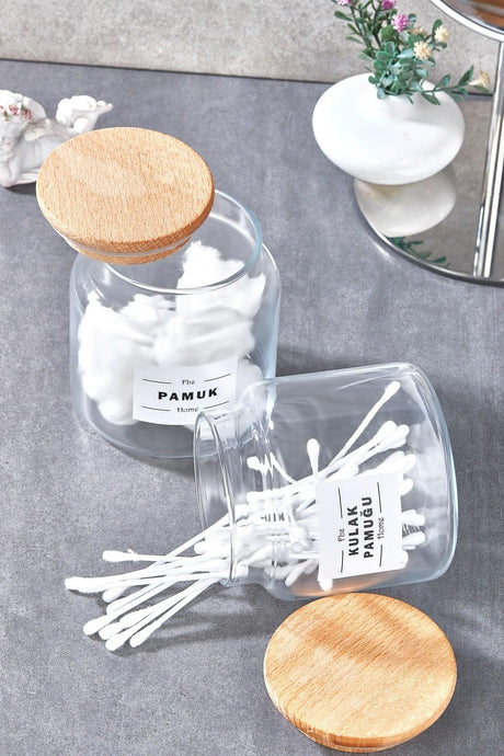 Decorative Glass Cotton and Cotton Liner Organizer 500ml - Swordslife