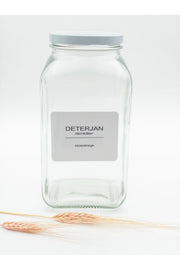 Decorative Glass Jar 3lt(detergent Colors - White Lid) - Swordslife
