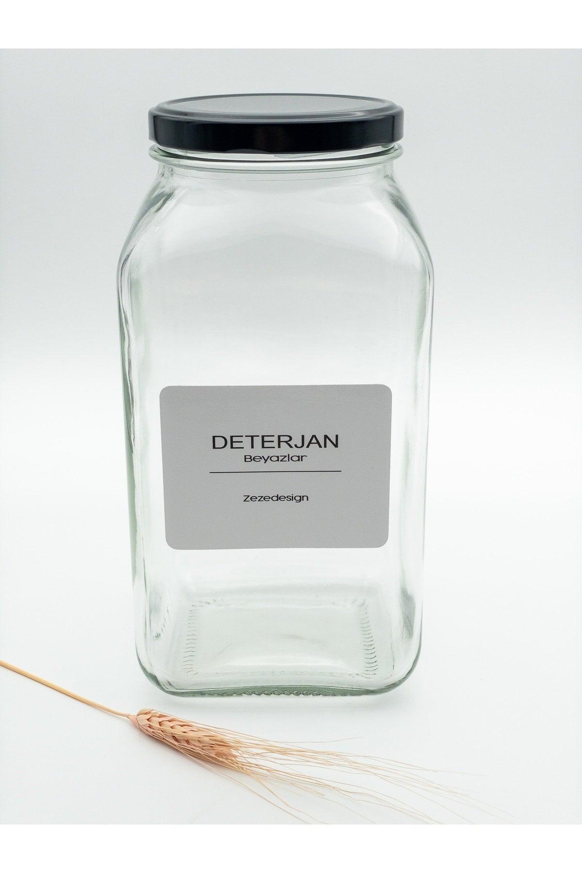 Decorative Glass Jar 3lt(detergent Whites /
