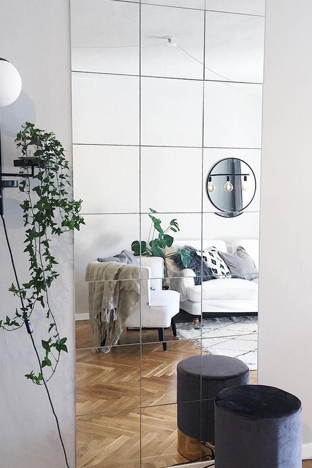 Decorative Glass Mirror 30x30 cm 4 pcs - Swordslife